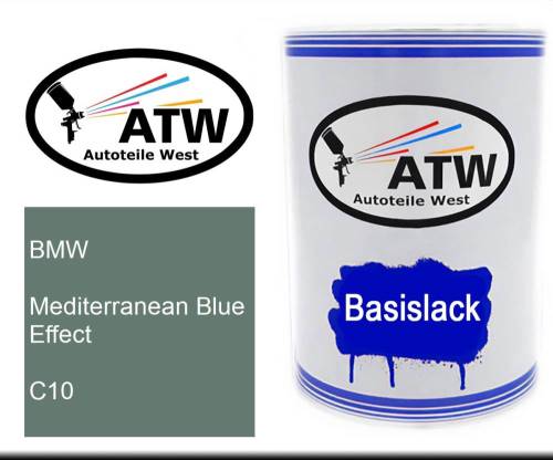 BMW, Mediterranean Blue Effect, C10: 500ml Lackdose, von ATW Autoteile West.